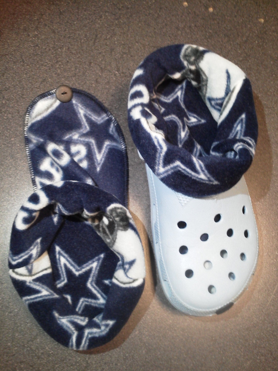 Socks / liners for croc crocs or clogs DALLAS COWBOYS