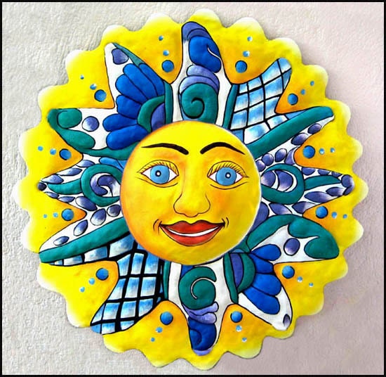 Metal Sun Art 24 Painted Metal Sun Wall Decor