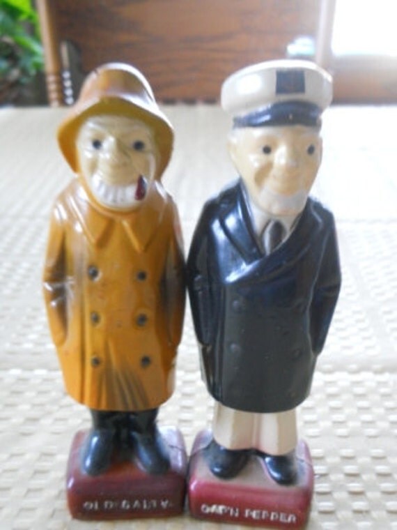 Captain Pepper and Old Salty Salt and Pepper Shakers