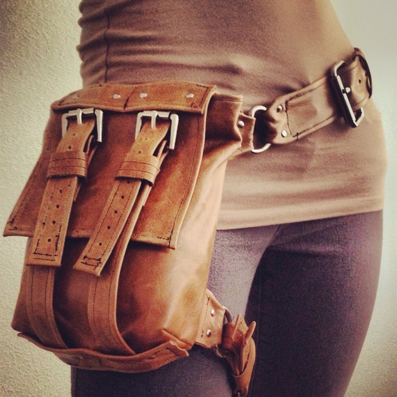 tan hip bag