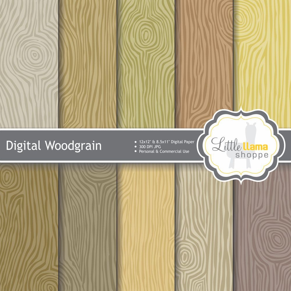 Faux Bois Wood Grain Scrapbook Paper Wood by