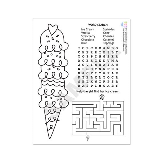 ice cream parlor coloring pages - photo #31