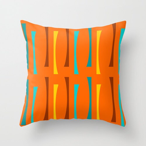Modern Pillow Modern Throw Pillow Mid Century by crashpaddesigns