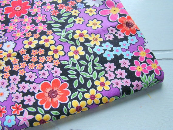 Bright Floral Fabric Kates Garden OOP