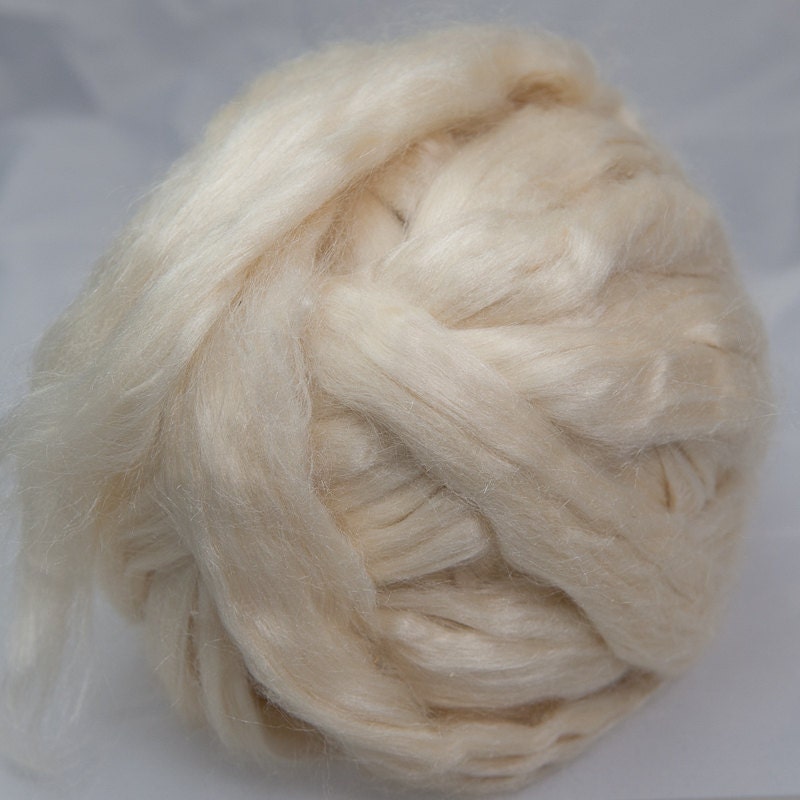 Tussah Silk Bleached Top 4 oz