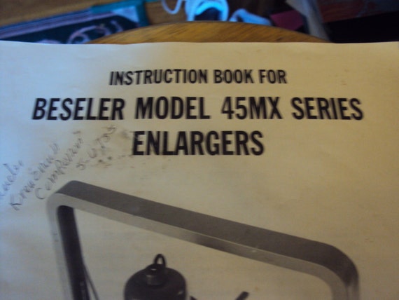 beseler 45mx enlarger manual