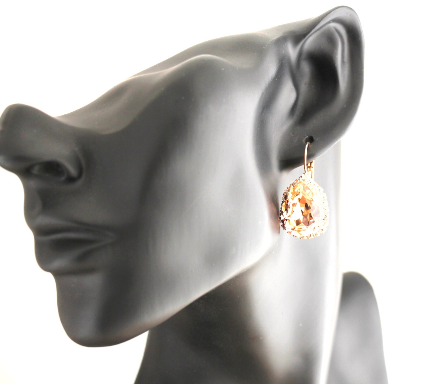 Mint Drop EarringsSwarovski Crystal EarringsMint Crystal