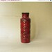 West German Pottery Bay Vase Red and Black