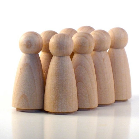 Wooden peg people