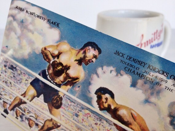 Jack Dempsey Autograph Vintage Signed Postcard James