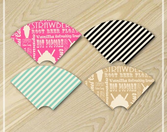 Ice Cream Party - Ice Cream Cone Wrappers - Sugar Cone Wrapper