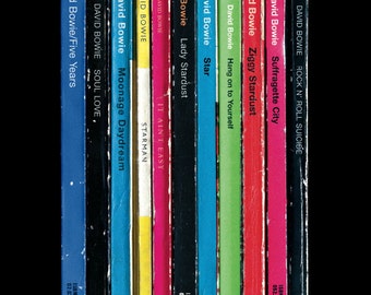 David Bowie 'Ziggy Stardust' Album As Penguin Books Poster Literary Music Print