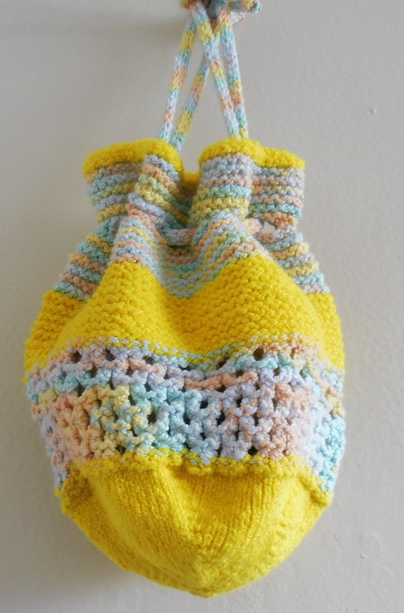 Knitting pattern for Drawstring Bag from CraftStruck on ...