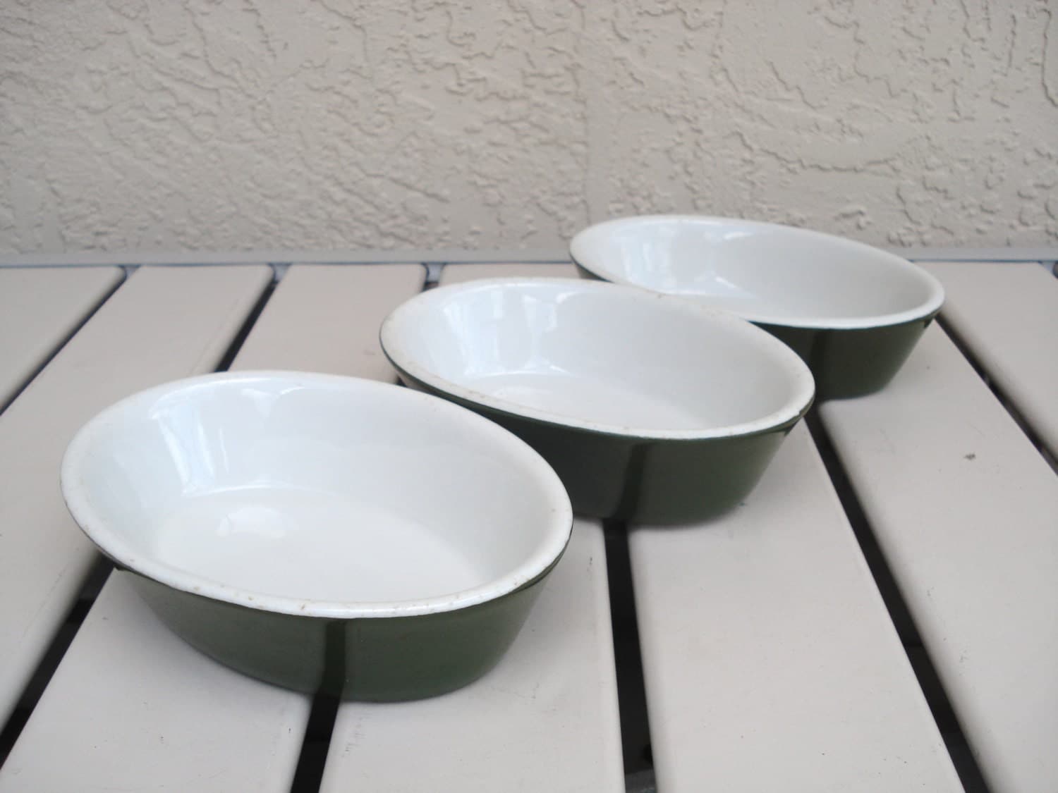 Vintage HALL Pottery Single Serving Casserole Dishes.