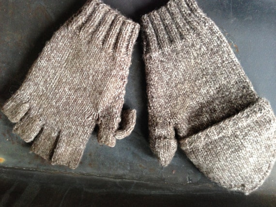 PDF Mens Convertible Gloves Knitting Pattern