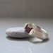 Garnet tension ring, Garnet in silver tension ring, Emerald cut garnet ring, January birthstone, Marsala