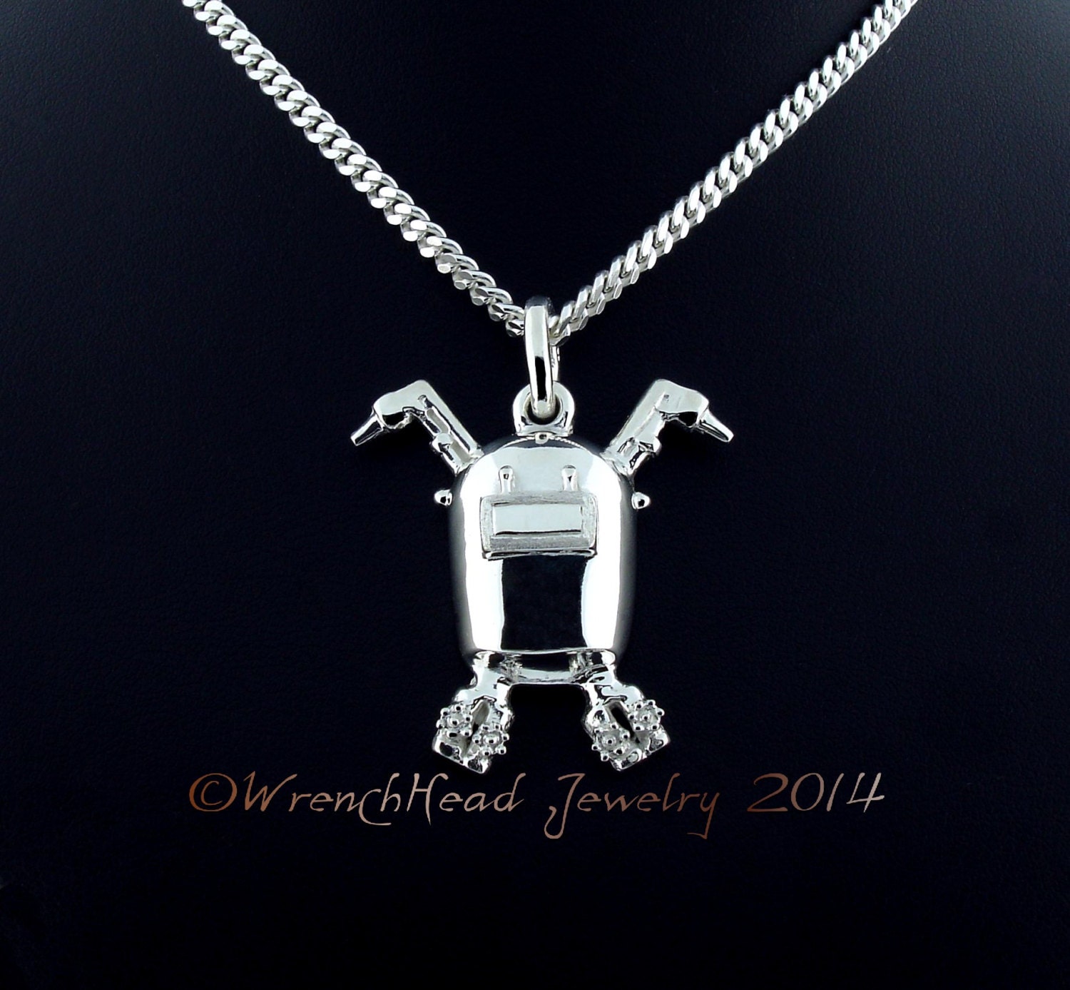 Sterling Silver Welder Tribute Pendant c/w Chain