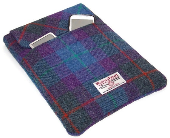 10 11 12 13 Netbook Laptop Case Harris Tweed by WhimsyWooDesigns
