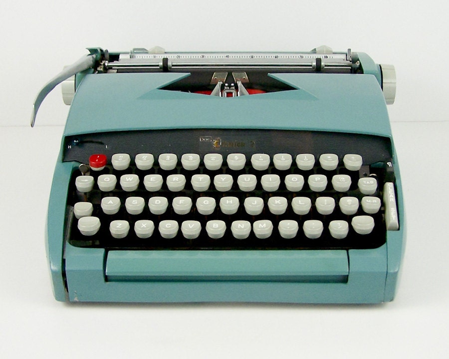 Vintage Sears Typewriter Manual Citation 2 Teal with Case