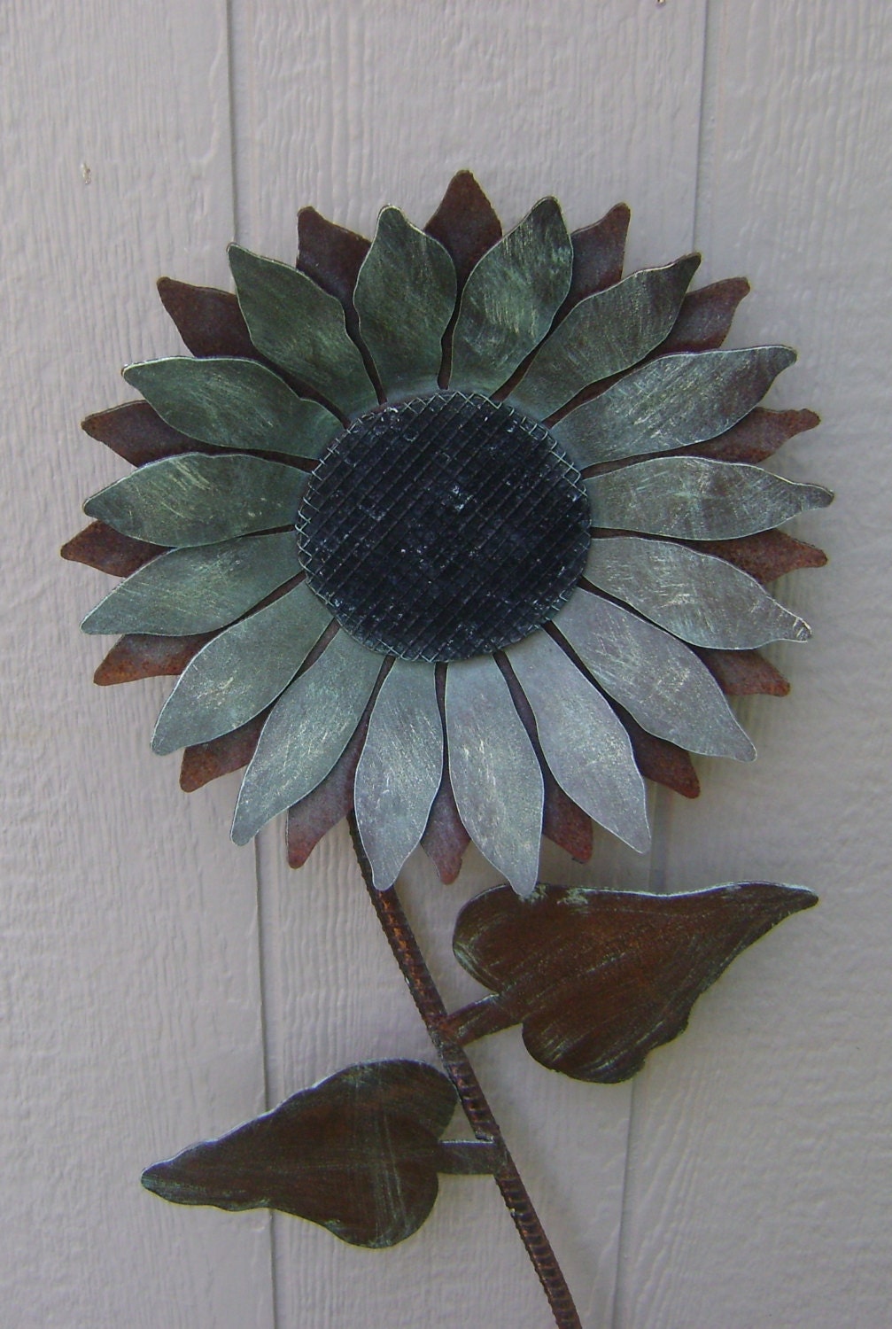 Sunflower Metal Garden Art Rusty Metal Sunflower wall art