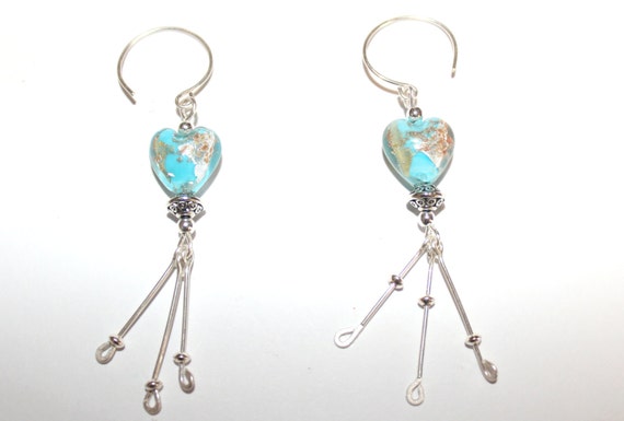 Pierced Earrings Young Love Sterling Silver by ArianrhodWolfchild