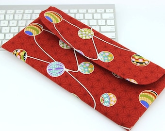 Apple Wireless Keyboard Covers,Gift For Geeky, Kimono Fabrics, Mari-Balls Red