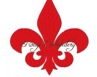 Fleur de Lis Embroidery Design for Machine 4x4, 5x7, 6x10 Filled Instant Download