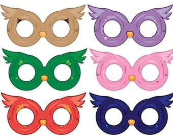 Owl Masks, Paper Masks, Printable Mask, Party Ideas, Party Paper