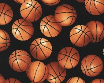 Large Basketballs on Black From Robert Kaufman