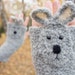 Kaninchen fingerlose Handschuhe (grau) - kostenloser Versand weltweit