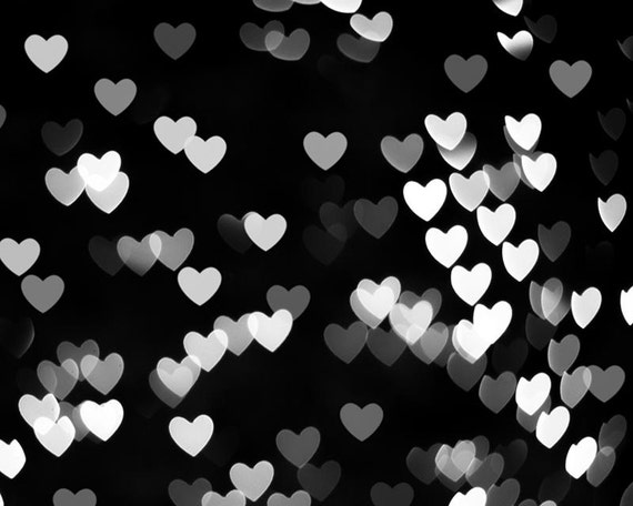 abstract photography black and white wall art heart