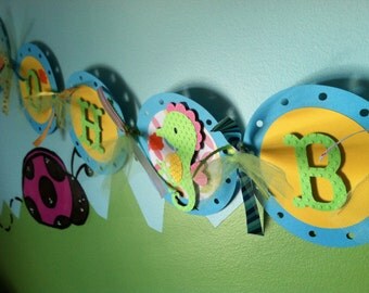 Oh Baby Banner, Ocean Baby Shower Banner, Under the Sea Baby Shower, Ocean Baby Shower, Beach Theme, CUSTOM ORDER