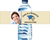 50 Photo Graduation Water Bottle Labels - Picture - Waterproof Self Stick Labels Il_170x135