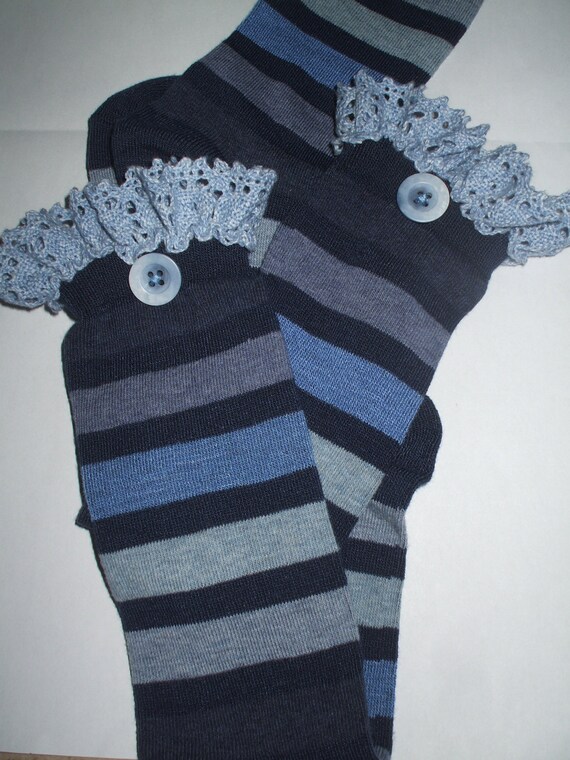 cute boot socks with lace