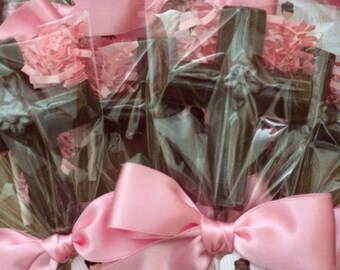 Milk Chocolate Cross Lollipop Favor for Baptisms or Communions