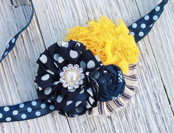 items similar to blue crochet headband with yellow items similar to navy blue yellow baby headband infant items similar to blue crochet headband with yellow items similar to navy blue yellow baby headband infant