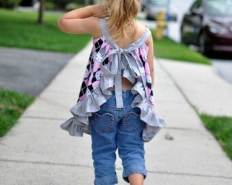 Pinafore Sewing Pattern, Baby, Toddler Girl's Sewing Pattern, Newborn to 4 Years
