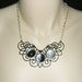 MOON PHASES Necklace Moon Goddess Statement Altered Art Jewelry Celestial Original Design On SALE Now