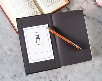 Letterpress Chair Bookplates — Set of 10 From the Library of Bookplates