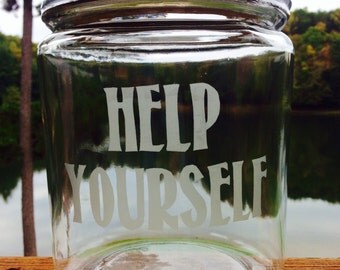 Personalized Etched Cookie Jar