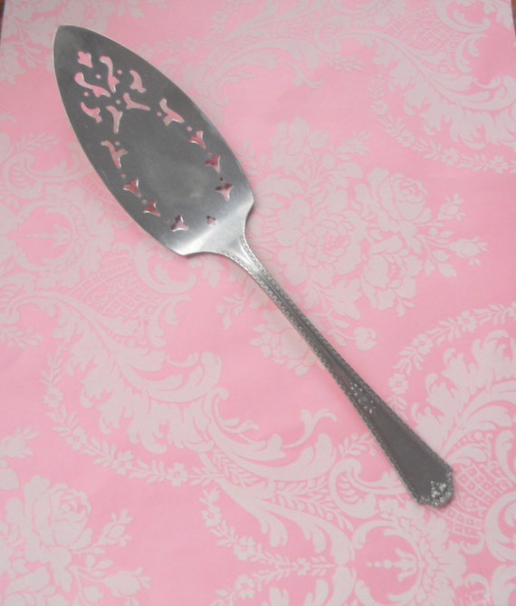 Vintage Silver Cake Server 7