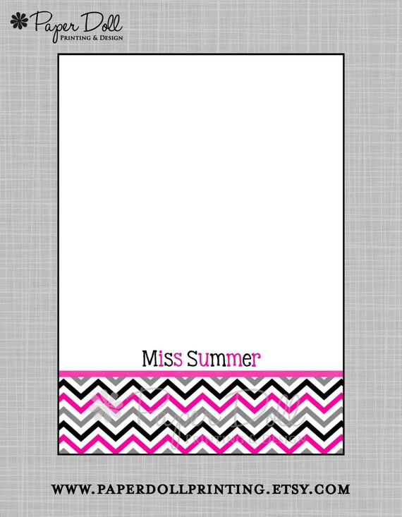 Notepads Pink Grey Black Personalized Notepads 5x7