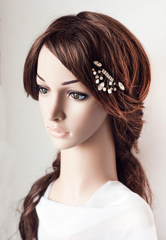 Items similar to Small hair comb, Rhinestone hair accessories, Hair comb wedding, Silver comb