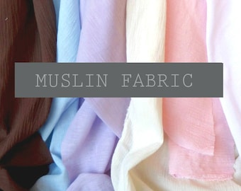 Muslin Cotton Gauze Fabric by the Yard