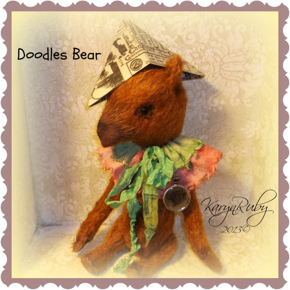 mohair bear making