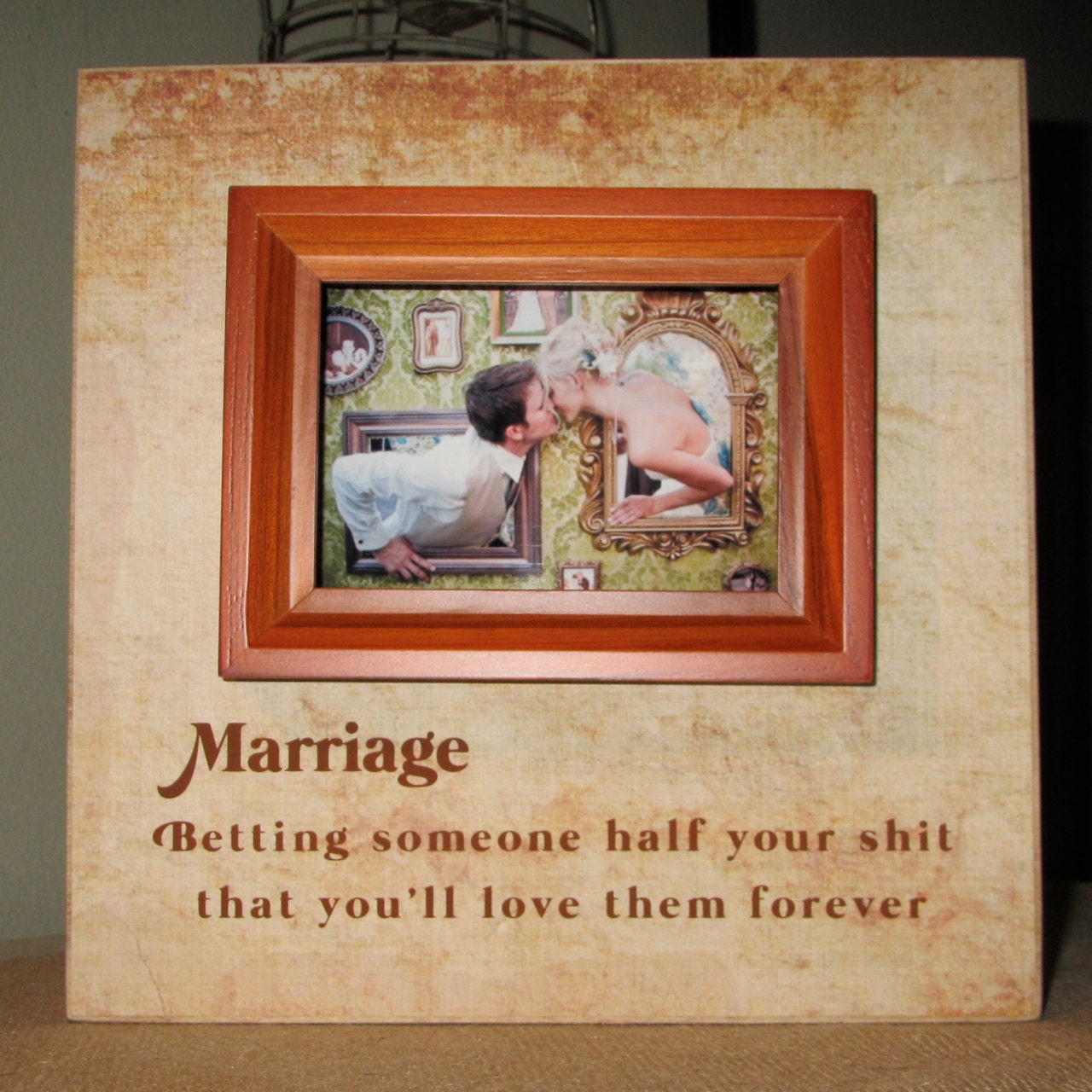 Wedding Gift Wedding Picture Frame Fun Funny Wedding Gift