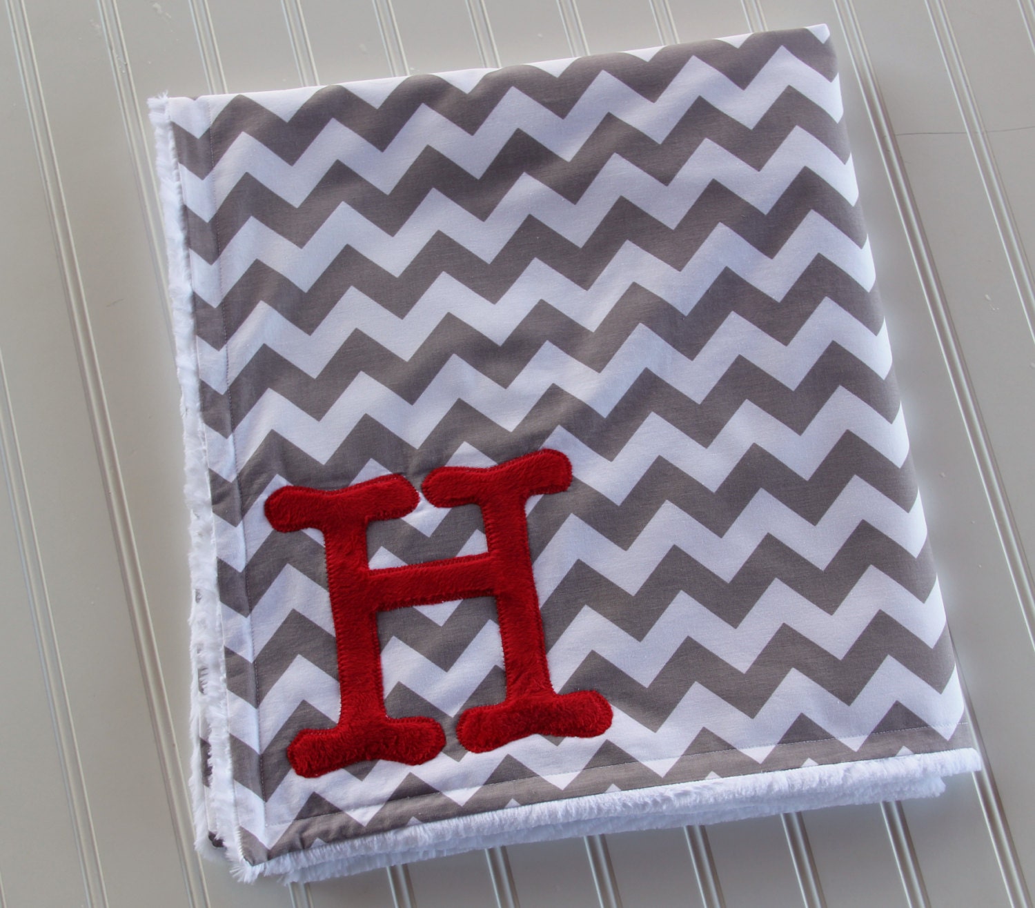 Chevron Blanket Monogrammed Blanket by mylittlemookie on Etsy