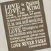 1 Corinthians 13 Subway Art. Love is Patient, Love is Kind...JPEG Download Pack!