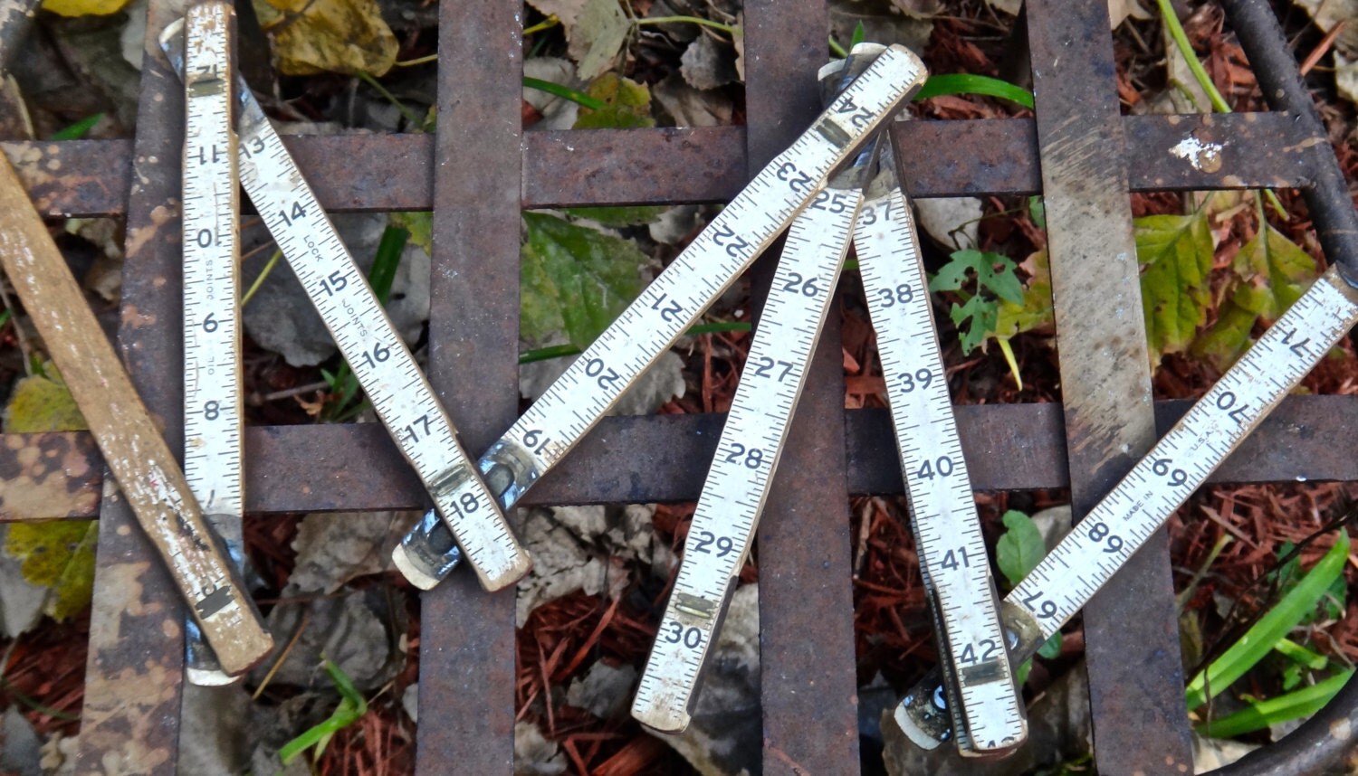 Brick Mason Ruler Lufkin Red End Brick Mason's by CasaKarmaDecor