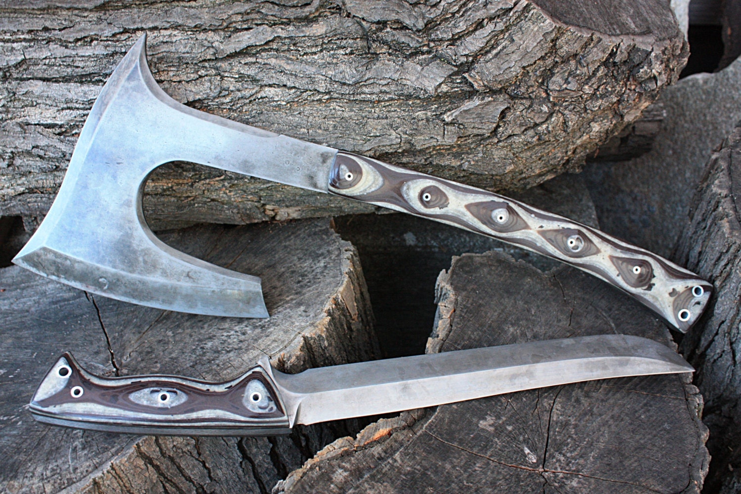 Custom sheaths for FOF machetes, swords, axes, kukris, tactical